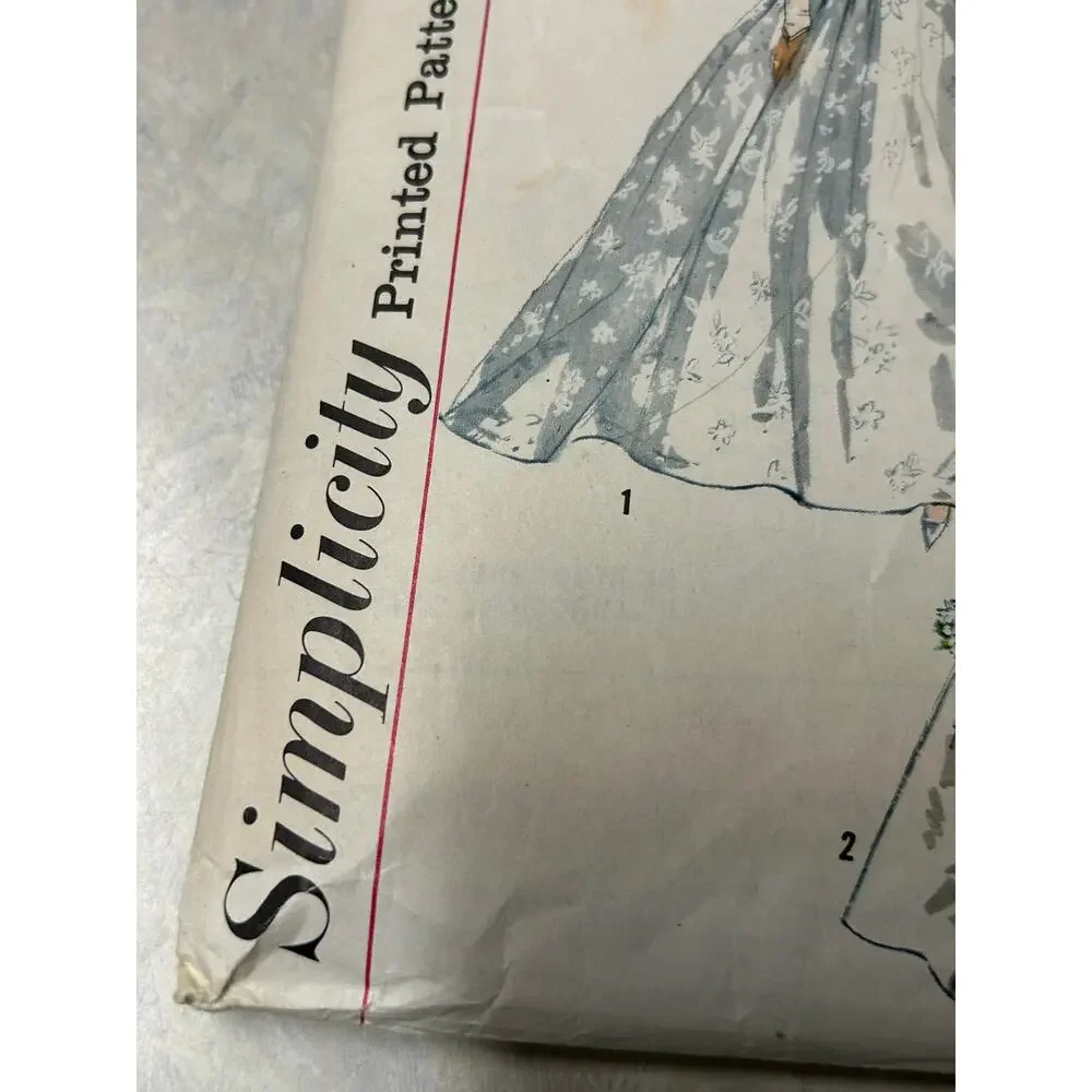 Vintage 1962 Simplicity‎ Pattern #4511 Short or Long Wedding Gown Size 16